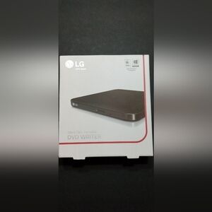 New LG Ultra Slim Black Portable DVD Writer Mac/PC